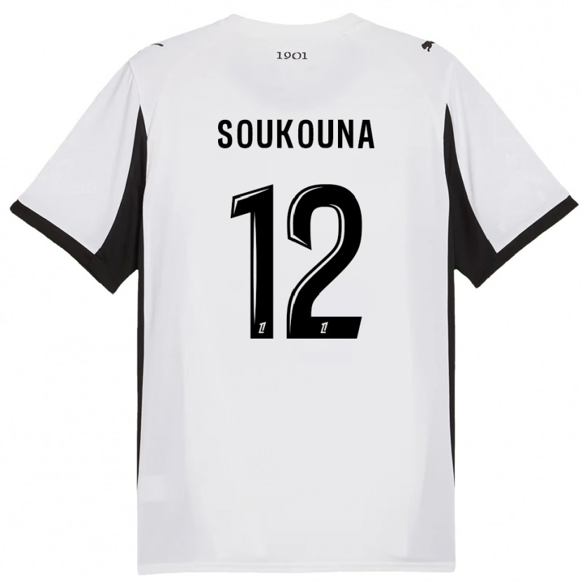 Danxen Damen Isiaka Soukouna #12 Weiß Schwarz Auswärtstrikot Trikot 2025/26 T-Shirt Schweiz
