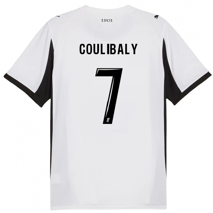 Danxen Damen Boukary Coulibaly #7 Weiß Schwarz Auswärtstrikot Trikot 2025/26 T-Shirt Schweiz
