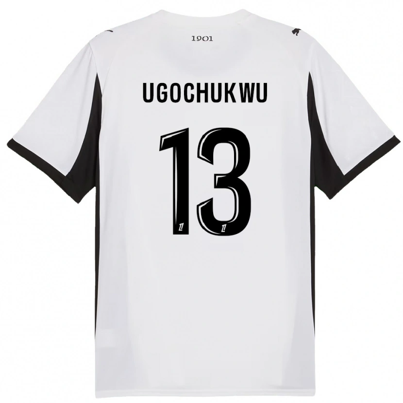 Danxen Damen Chibuike Ugochukwu #13 Weiß Schwarz Auswärtstrikot Trikot 2025/26 T-Shirt Schweiz