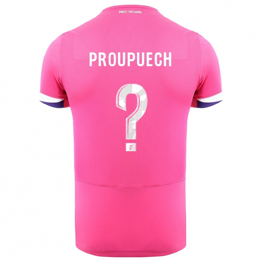 Danxen Damen Lucas Proupuech #0 Rosa Weiß Auswärtstrikot Trikot 2025/26 T-Shirt Schweiz