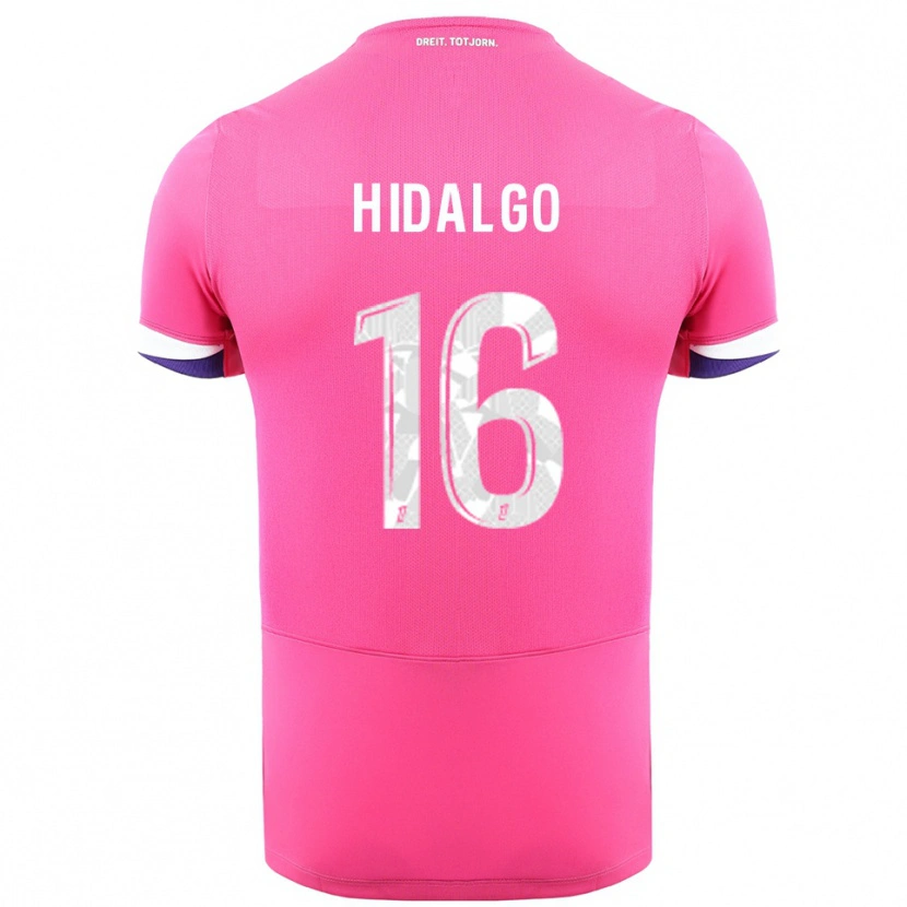 Danxen Damen Santiago Hidalgo #16 Rosa Weiß Auswärtstrikot Trikot 2025/26 T-Shirt Schweiz