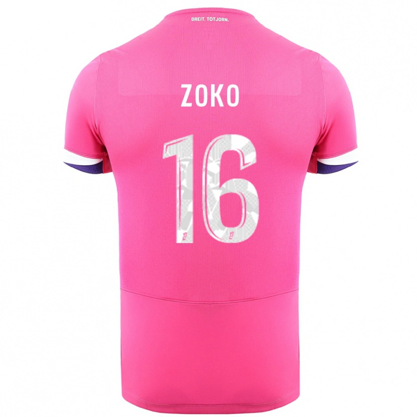 Danxen Damen Nathan Zoko #16 Rosa Weiß Auswärtstrikot Trikot 2025/26 T-Shirt Schweiz