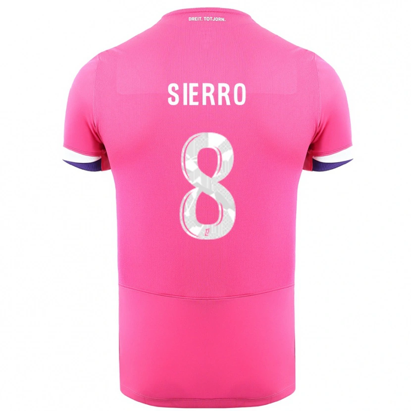 Danxen Damen Vincent Sierro #8 Rosa Weiß Auswärtstrikot Trikot 2025/26 T-Shirt Schweiz