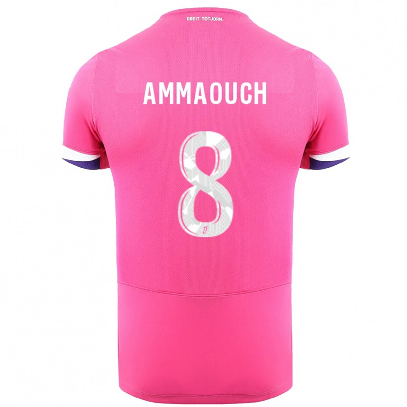Danxen Damen Aymen Amaaouch #8 Rosa Weiß Auswärtstrikot Trikot 2025/26 T-Shirt Schweiz