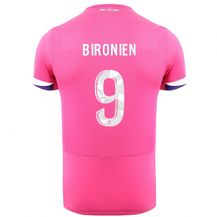 Danxen Damen Mymithye Bironien #9 Rosa Weiß Auswärtstrikot Trikot 2025/26 T-Shirt Schweiz