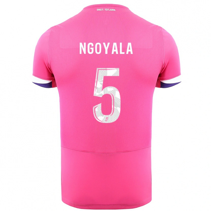 Danxen Damen Frédéric Efuele Ngoyala #5 Rosa Weiß Auswärtstrikot Trikot 2025/26 T-Shirt Schweiz