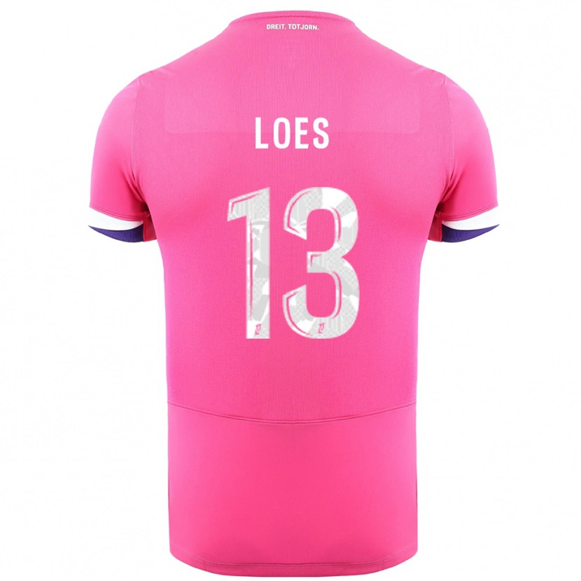 Danxen Damen Wayan Loes #13 Rosa Weiß Auswärtstrikot Trikot 2025/26 T-Shirt Schweiz
