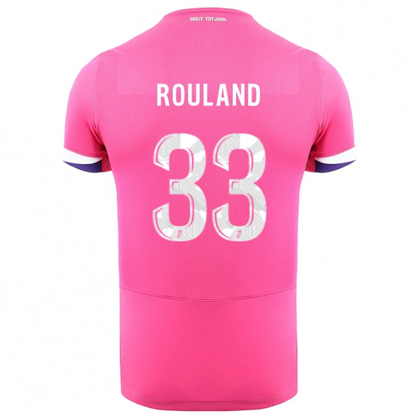 Danxen Damen Prune Rouland #33 Rosa Weiß Auswärtstrikot Trikot 2025/26 T-Shirt Schweiz
