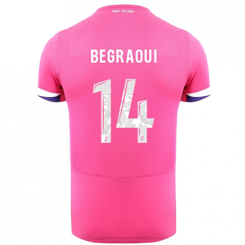 Danxen Damen Yanis Begraoui #14 Rosa Weiß Auswärtstrikot Trikot 2025/26 T-Shirt Schweiz