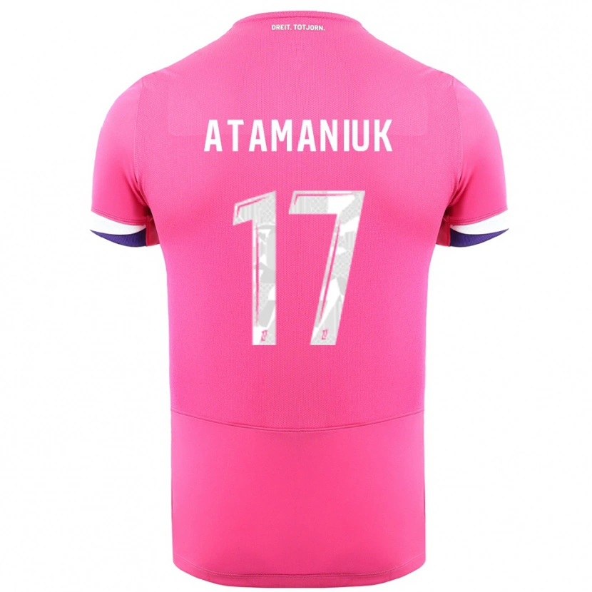 Danxen Damen Alexandra Atamaniuk #17 Rosa Weiß Auswärtstrikot Trikot 2025/26 T-Shirt Schweiz
