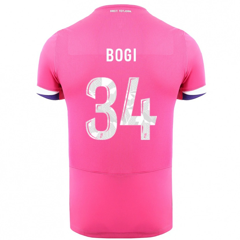 Danxen Damen Fiona Bogi #34 Rosa Weiß Auswärtstrikot Trikot 2025/26 T-Shirt Schweiz