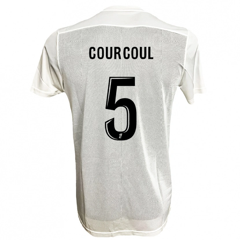 Danxen Damen Marius Courcoul #5 Schwarz Weiß Auswärtstrikot Trikot 2025/26 T-Shirt Schweiz
