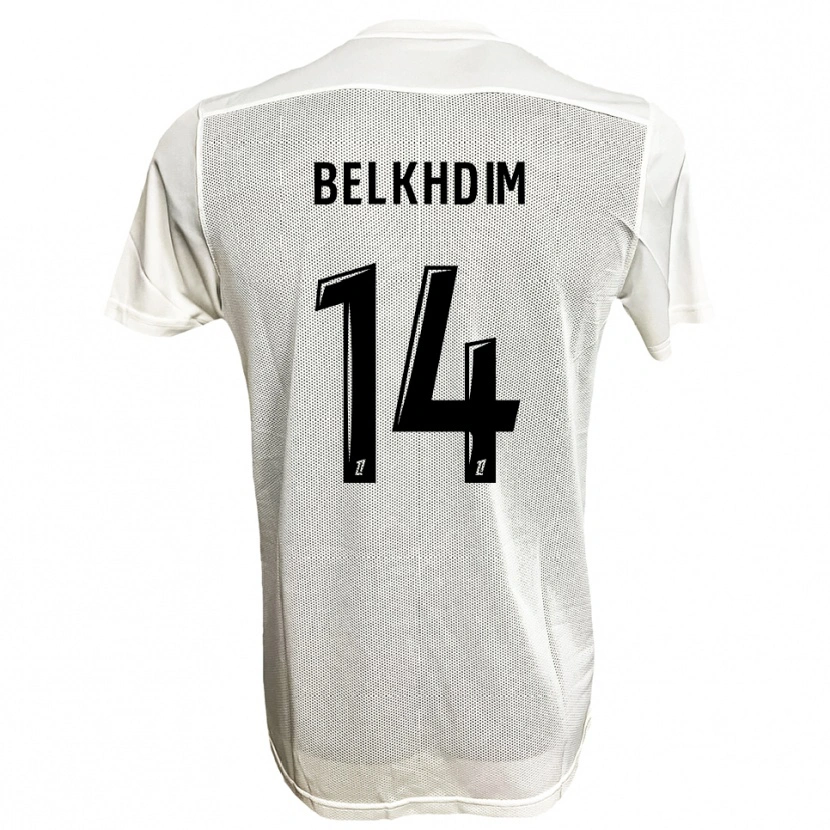 Danxen Damen Yassin Belkhdim #14 Schwarz Weiß Auswärtstrikot Trikot 2025/26 T-Shirt Schweiz
