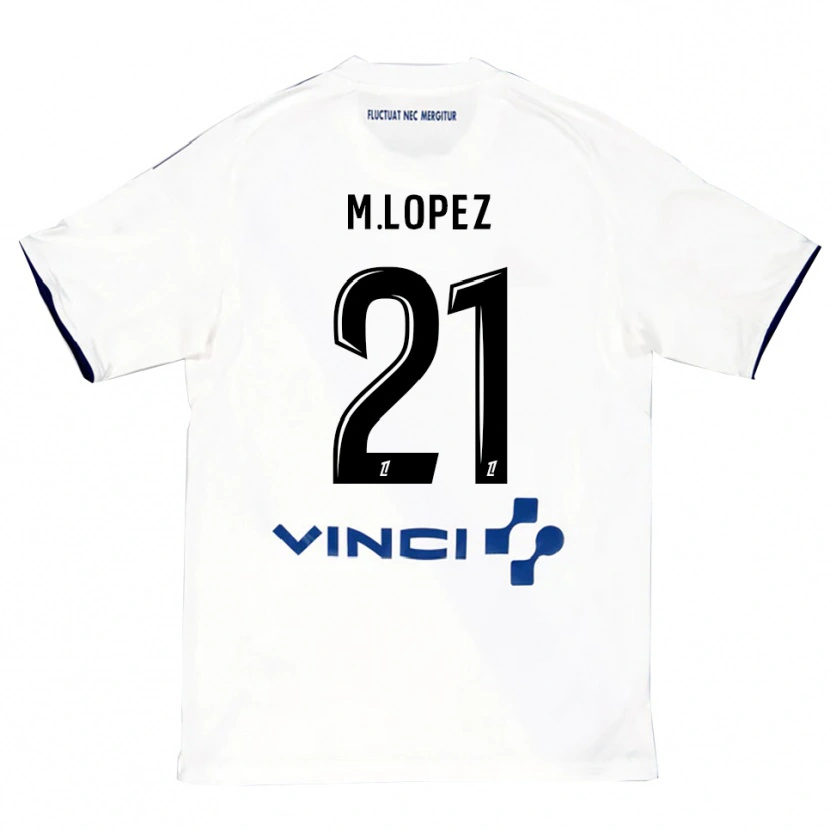 Danxen Damen Maxime Lopez #21 Weiß Blau Auswärtstrikot Trikot 2025/26 T-Shirt Schweiz