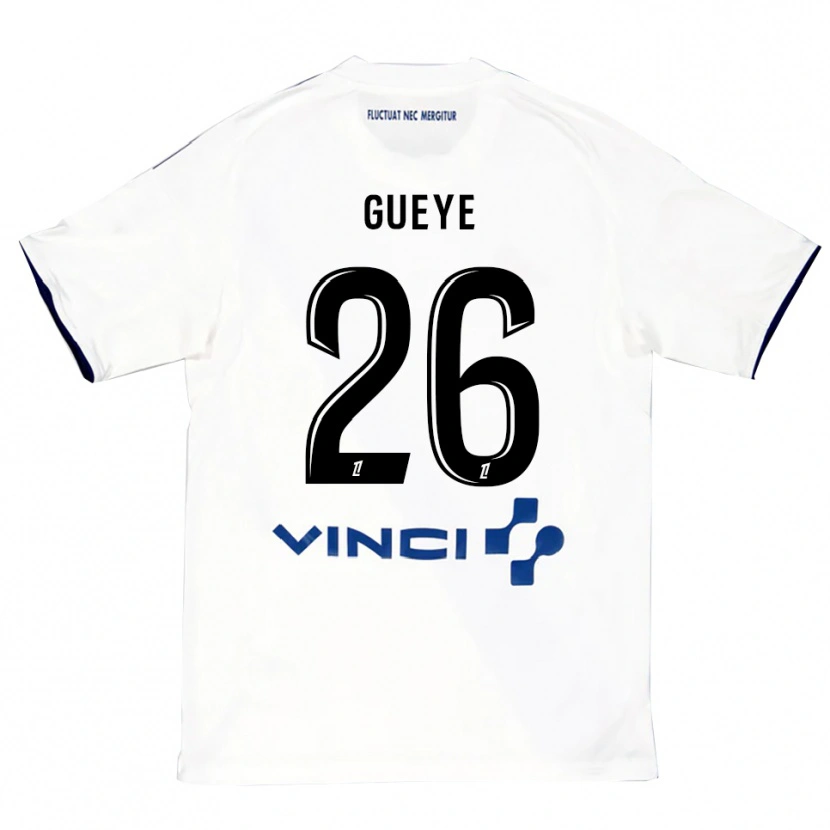 Danxen Damen Lamine Gueye #26 Weiß Blau Auswärtstrikot Trikot 2025/26 T-Shirt Schweiz