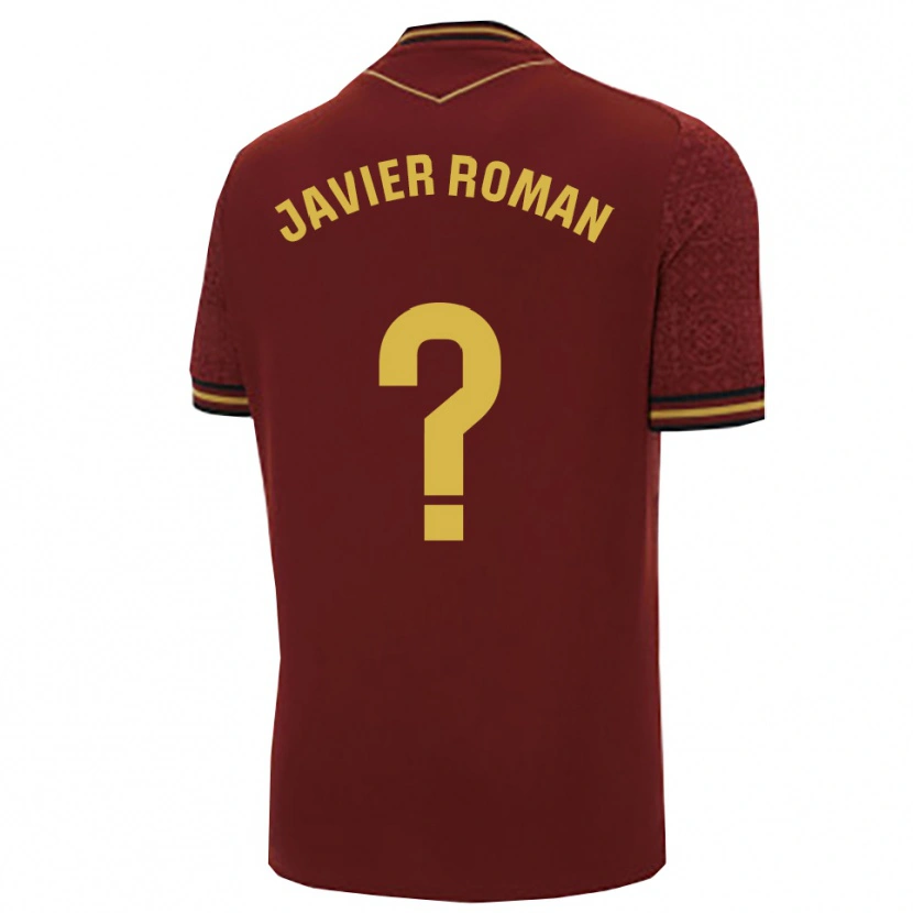Danxen Damen José Javier Román #0 Burgunderrot Gold Auswärtstrikot Trikot 2025/26 T-Shirt Schweiz