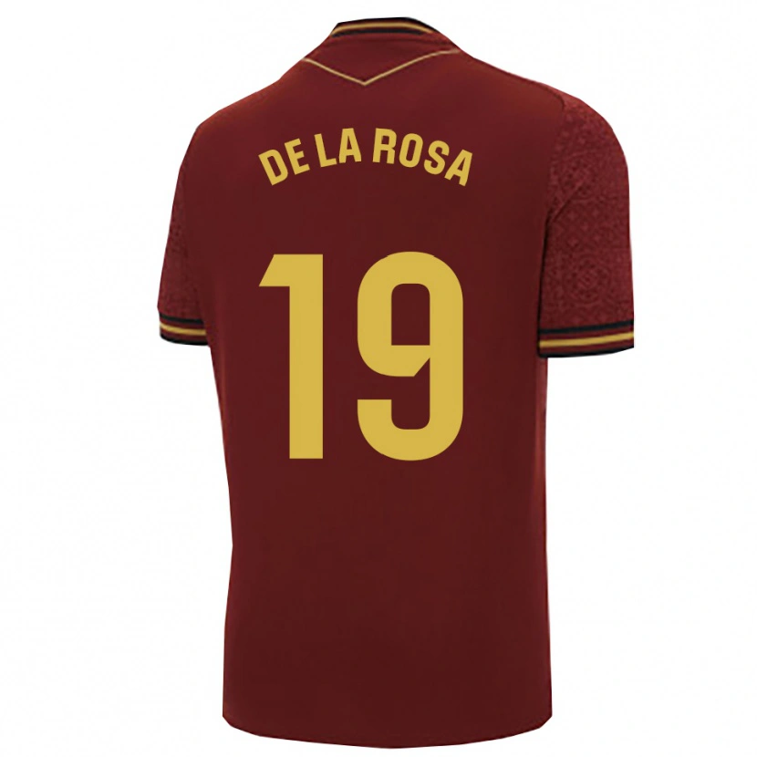 Danxen Damen José Antonio De La Rosa #19 Burgunderrot Gold Auswärtstrikot Trikot 2025/26 T-Shirt Schweiz