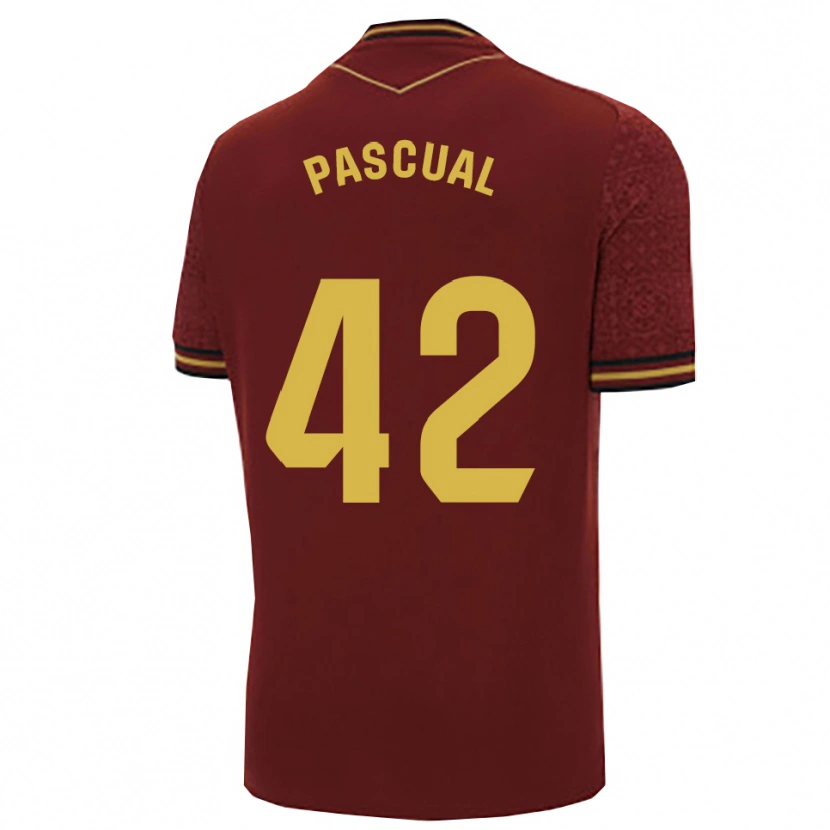 Danxen Damen García Pascual #42 Burgunderrot Gold Auswärtstrikot Trikot 2025/26 T-Shirt Schweiz