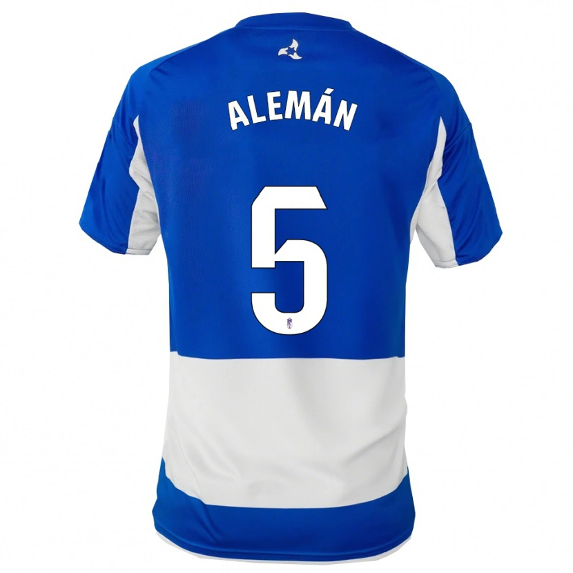 Danxen Damen Carlos Alemán #5 Blau Weiß Auswärtstrikot Trikot 2025/26 T-Shirt Schweiz