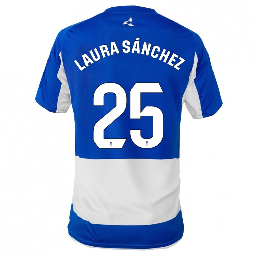 Danxen Damen Laura Sánchez Comuñas #25 Blau Weiß Auswärtstrikot Trikot 2025/26 T-Shirt Schweiz