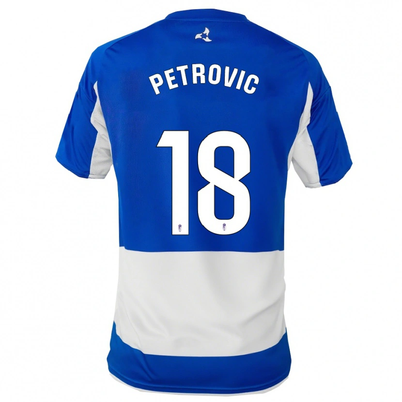 Danxen Damen Njegos Petrovic #18 Blau Weiß Auswärtstrikot Trikot 2025/26 T-Shirt Schweiz