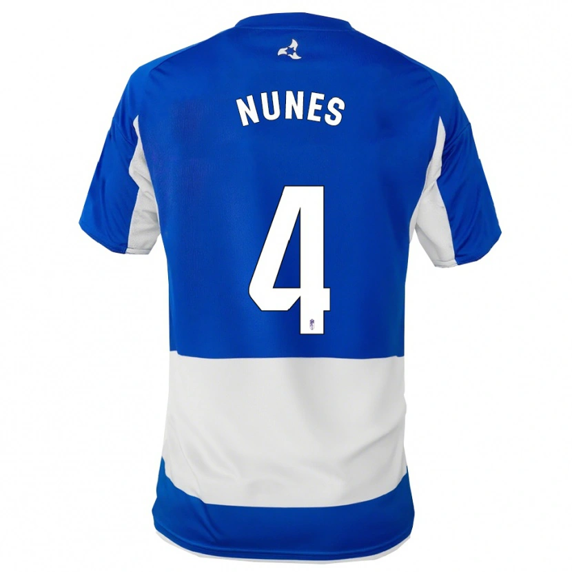 Danxen Damen David Nunes #4 Blau Weiß Auswärtstrikot Trikot 2025/26 T-Shirt Schweiz