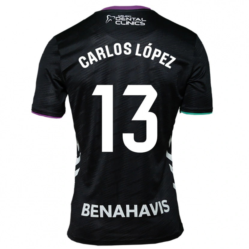 Danxen Damen Carlos López #13 Schwarz Lila Grün Auswärtstrikot Trikot 2025/26 T-Shirt Schweiz