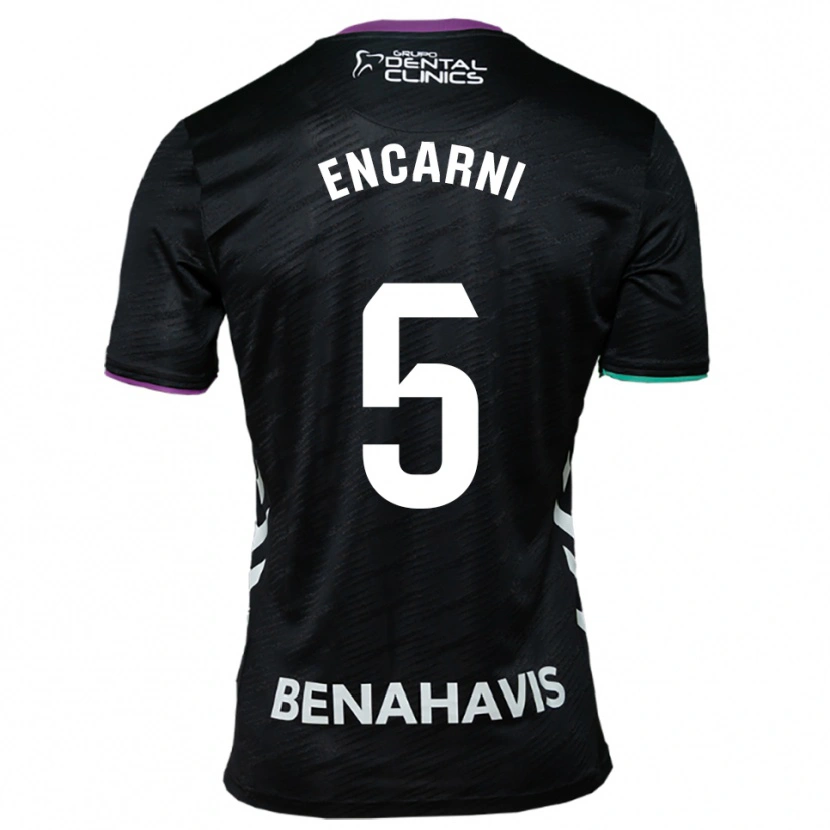 Danxen Damen Encarni Carneros #5 Schwarz Lila Grün Auswärtstrikot Trikot 2025/26 T-Shirt Schweiz