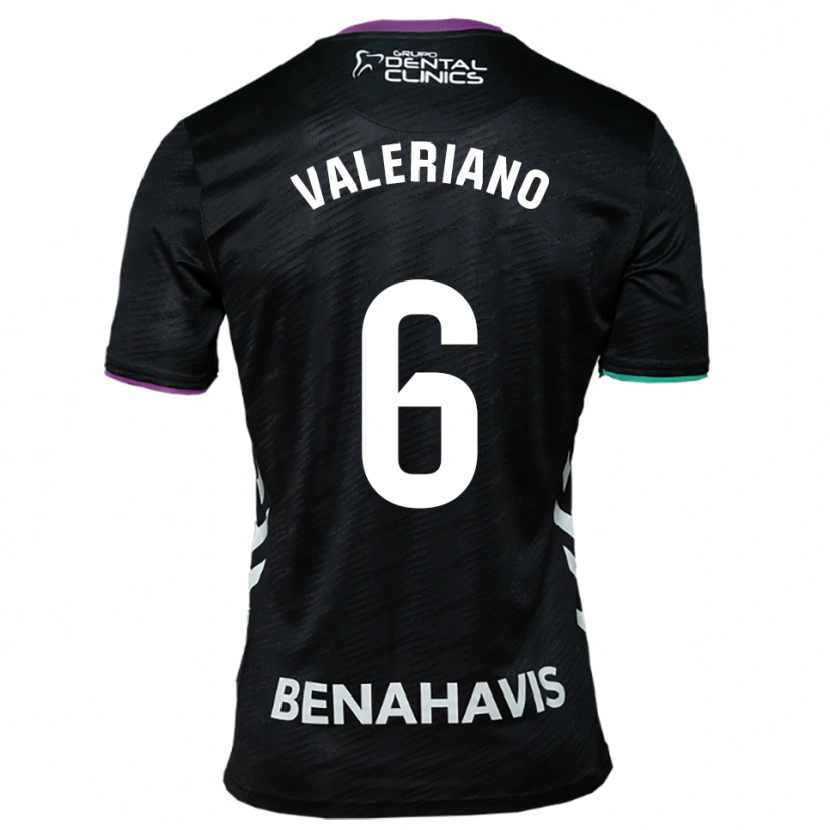Danxen Damen Nerea Valeriano Martínez #6 Schwarz Lila Grün Auswärtstrikot Trikot 2025/26 T-Shirt Schweiz