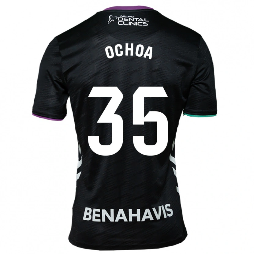 Danxen Damen Aarón Ochoa #35 Schwarz Lila Grün Auswärtstrikot Trikot 2025/26 T-Shirt Schweiz