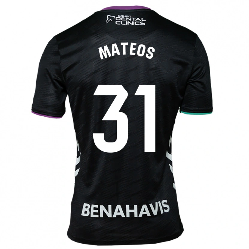 Danxen Damen Álex Mateos #31 Schwarz Lila Grün Auswärtstrikot Trikot 2025/26 T-Shirt Schweiz