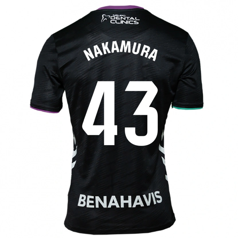 Danxen Damen Mare Nakamura #43 Schwarz Lila Grün Auswärtstrikot Trikot 2025/26 T-Shirt Schweiz