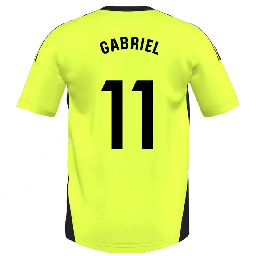 Danxen Damen Sergio Gabriel #11 Fluoreszierendes Gelb Auswärtstrikot Trikot 2025/26 T-Shirt Schweiz