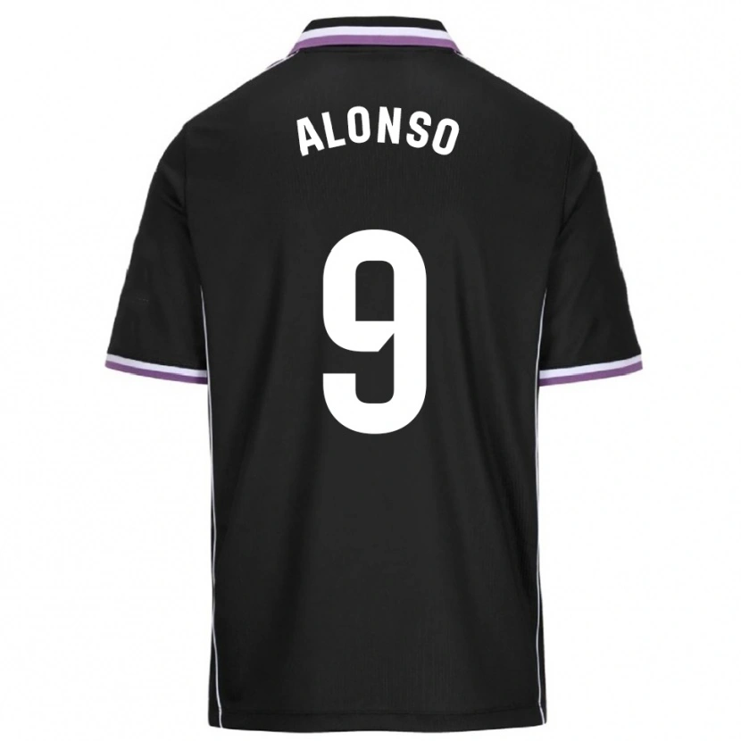 Danxen Damen María Alonso Hidalgo #9 Lila Schwarz Auswärtstrikot Trikot 2025/26 T-Shirt Schweiz