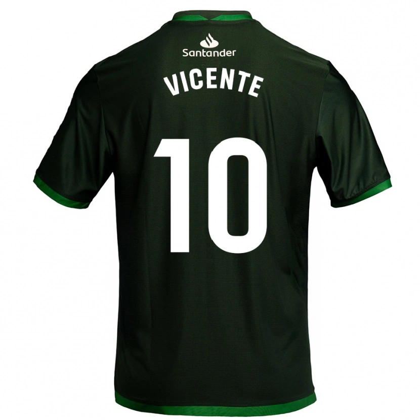 Danxen Damen Iñigo Vicente #10 Dunkelgrün Auswärtstrikot Trikot 2025/26 T-Shirt Schweiz