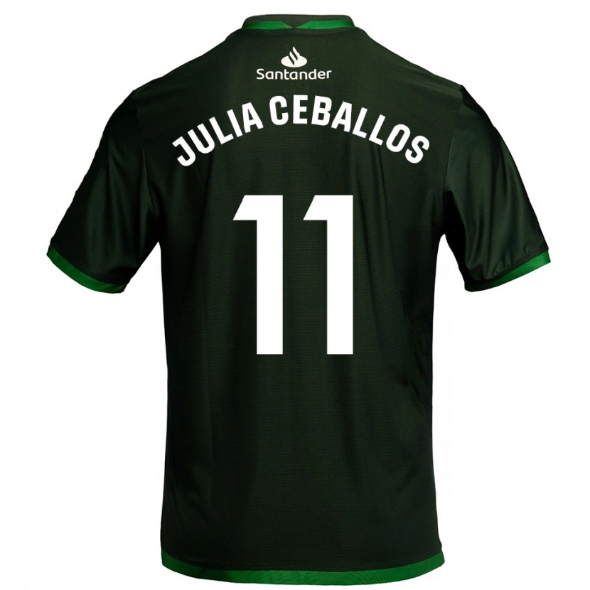 Danxen Damen Julia Ceballos Carrancio #11 Dunkelgrün Auswärtstrikot Trikot 2025/26 T-Shirt Schweiz