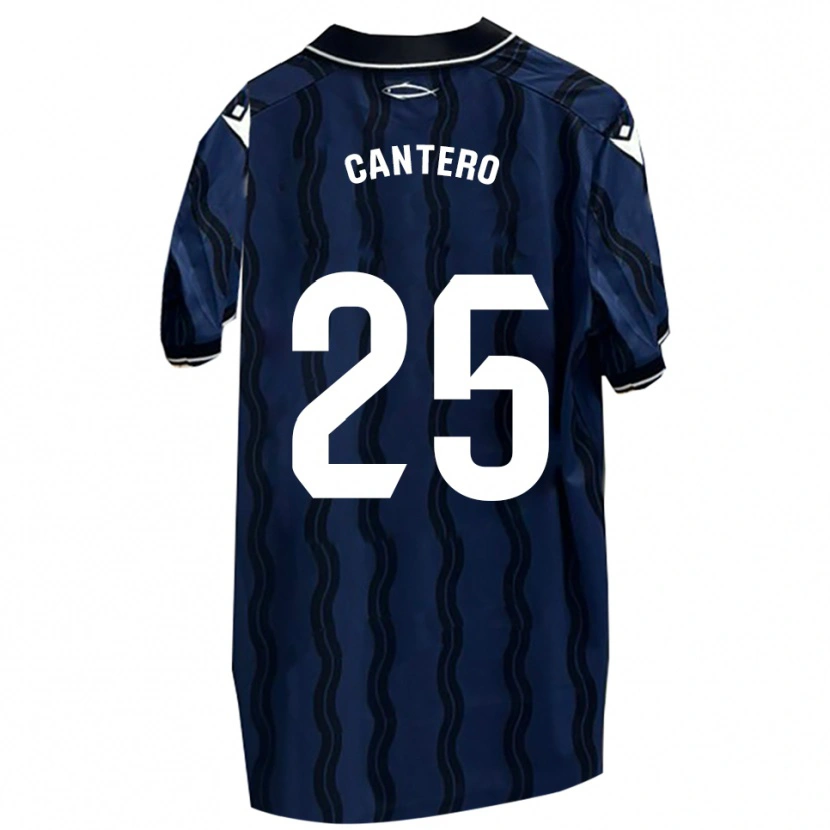 Danxen Damen Yago Cantero #25 Dunkelblau Schwarz Auswärtstrikot Trikot 2025/26 T-Shirt Schweiz