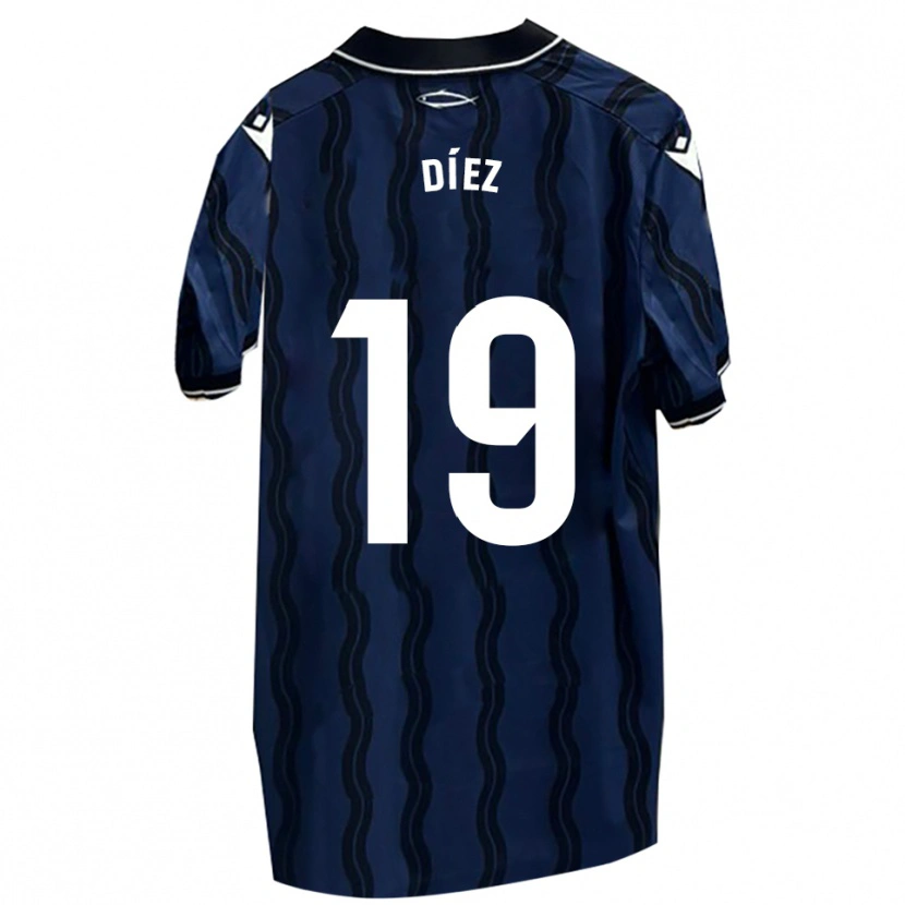 Danxen Damen Rubén Díez #19 Dunkelblau Schwarz Auswärtstrikot Trikot 2025/26 T-Shirt Schweiz
