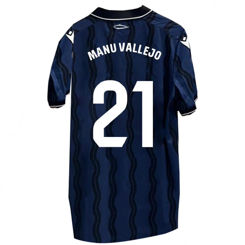 Danxen Damen Manu Vallejo #21 Dunkelblau Schwarz Auswärtstrikot Trikot 2025/26 T-Shirt Schweiz