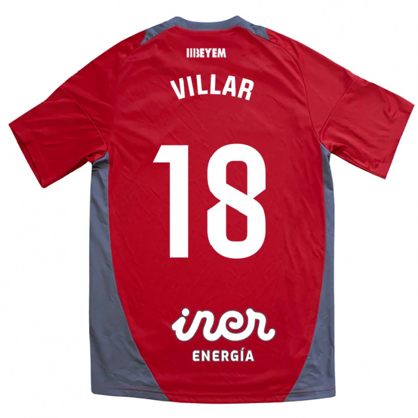 Danxen Damen Javi Villar #18 Rot Grau Auswärtstrikot Trikot 2025/26 T-Shirt Schweiz