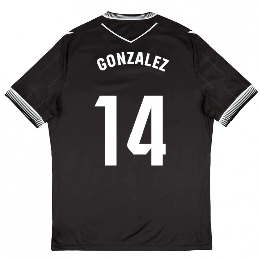 Danxen Damen David González #14 Schwarz Weiß Auswärtstrikot Trikot 2025/26 T-Shirt Schweiz
