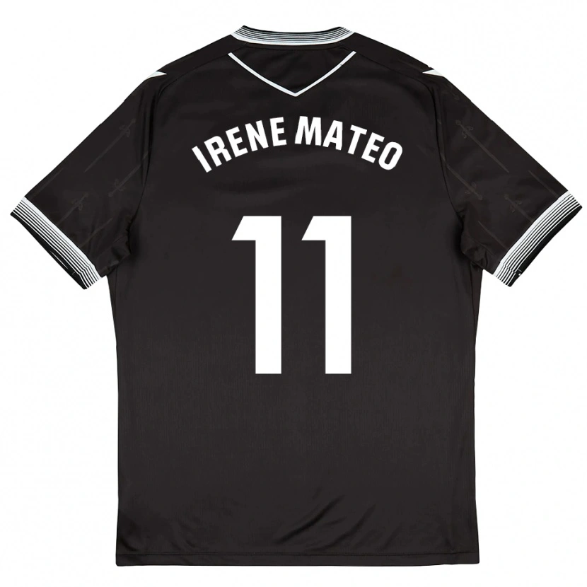 Danxen Damen Irene Mateo #11 Schwarz Weiß Auswärtstrikot Trikot 2025/26 T-Shirt Schweiz
