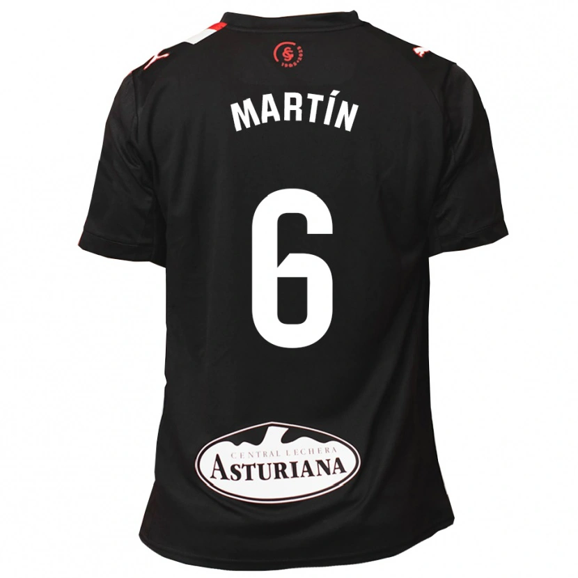 Danxen Damen Nacho Martín #6 Schwarz Weiß Auswärtstrikot Trikot 2025/26 T-Shirt Schweiz