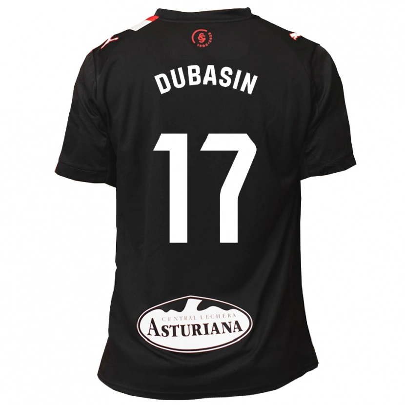 Danxen Damen Jonathan Dubasin #17 Schwarz Weiß Auswärtstrikot Trikot 2025/26 T-Shirt Schweiz