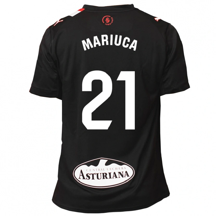 Danxen Damen María González Rodríguez #21 Schwarz Weiß Auswärtstrikot Trikot 2025/26 T-Shirt Schweiz