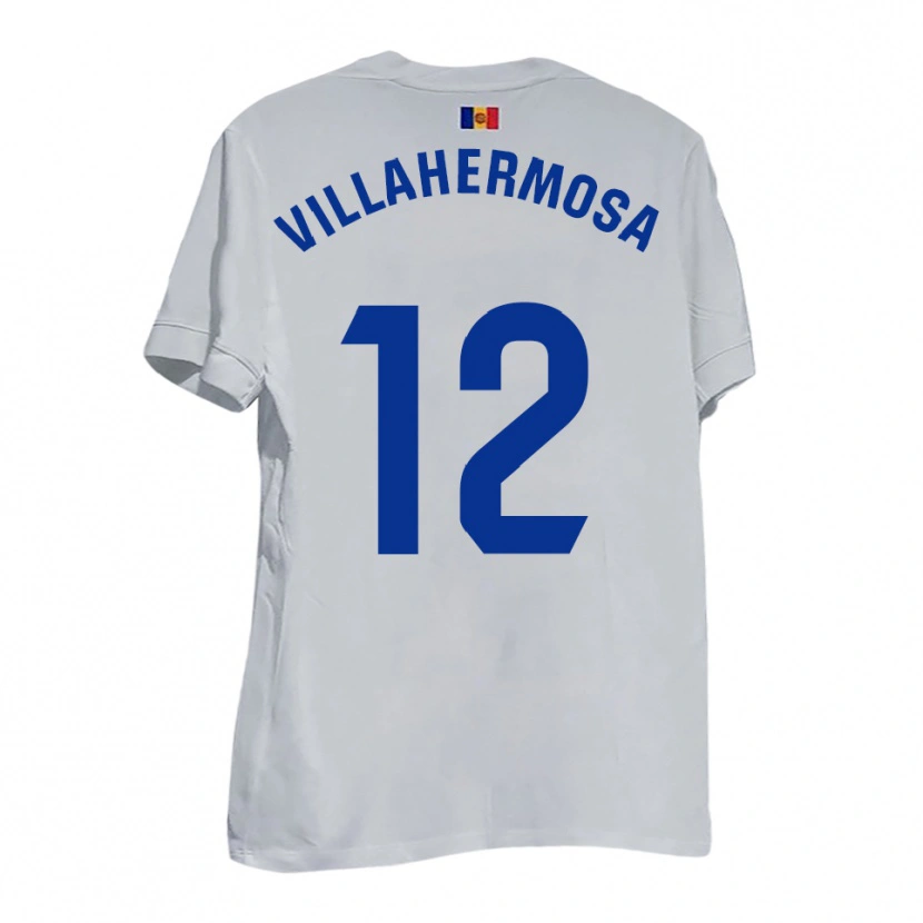 Danxen Damen Dani Villahermosa #12 Weiß Blau Gelb Auswärtstrikot Trikot 2025/26 T-Shirt Schweiz