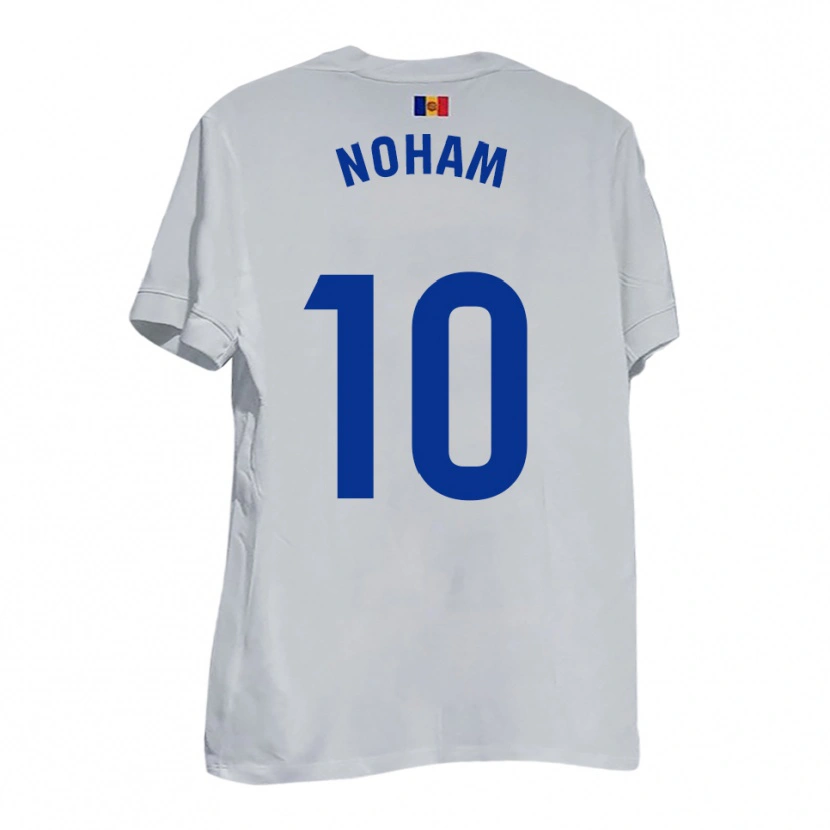 Danxen Damen Noham #10 Weiß Blau Gelb Auswärtstrikot Trikot 2025/26 T-Shirt Schweiz