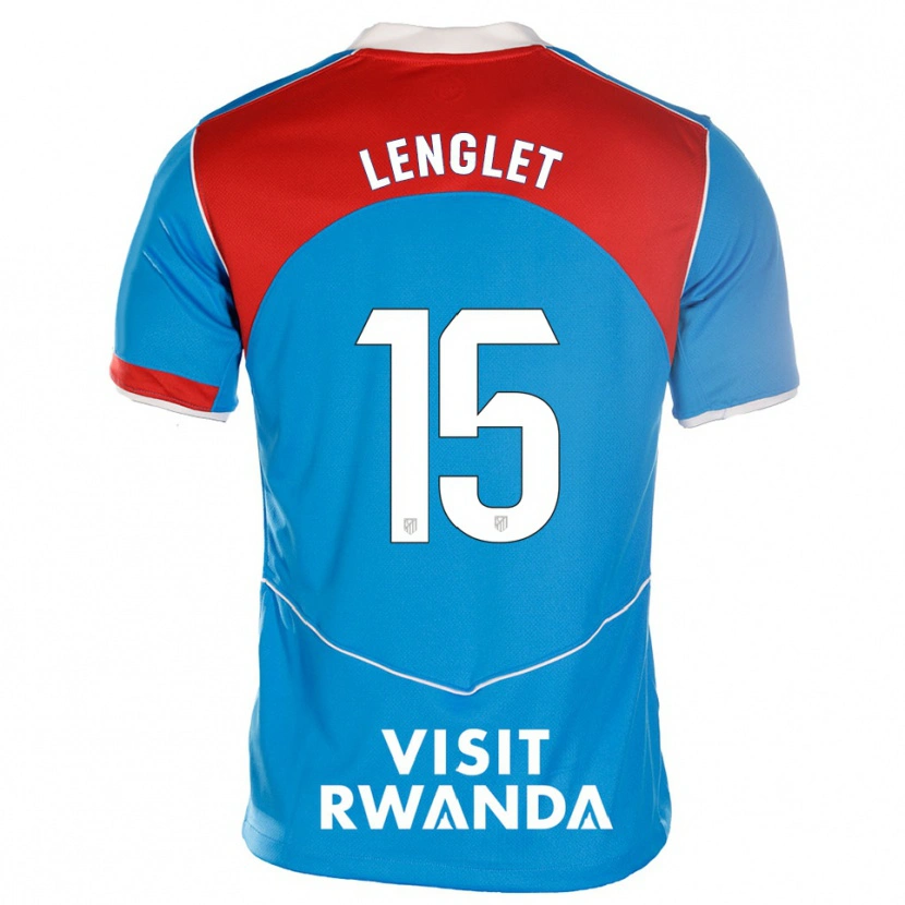 Danxen Damen Clément Lenglet #15 Blau Weiß Ausweichtrikot Trikot 2025/26 T-Shirt Schweiz