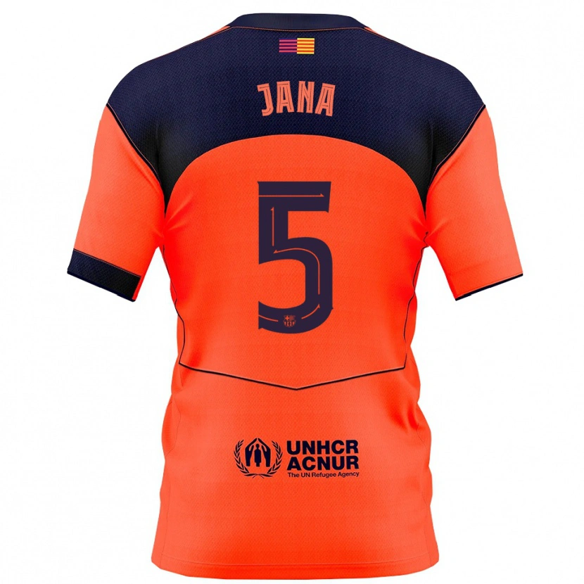 Danxen Damen Jana Fernández #5 Orange Marine Ausweichtrikot Trikot 2025/26 T-Shirt Schweiz