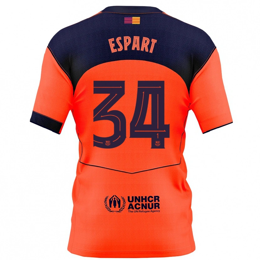 Danxen Damen Xavi Espart #34 Orange Marine Ausweichtrikot Trikot 2025/26 T-Shirt Schweiz